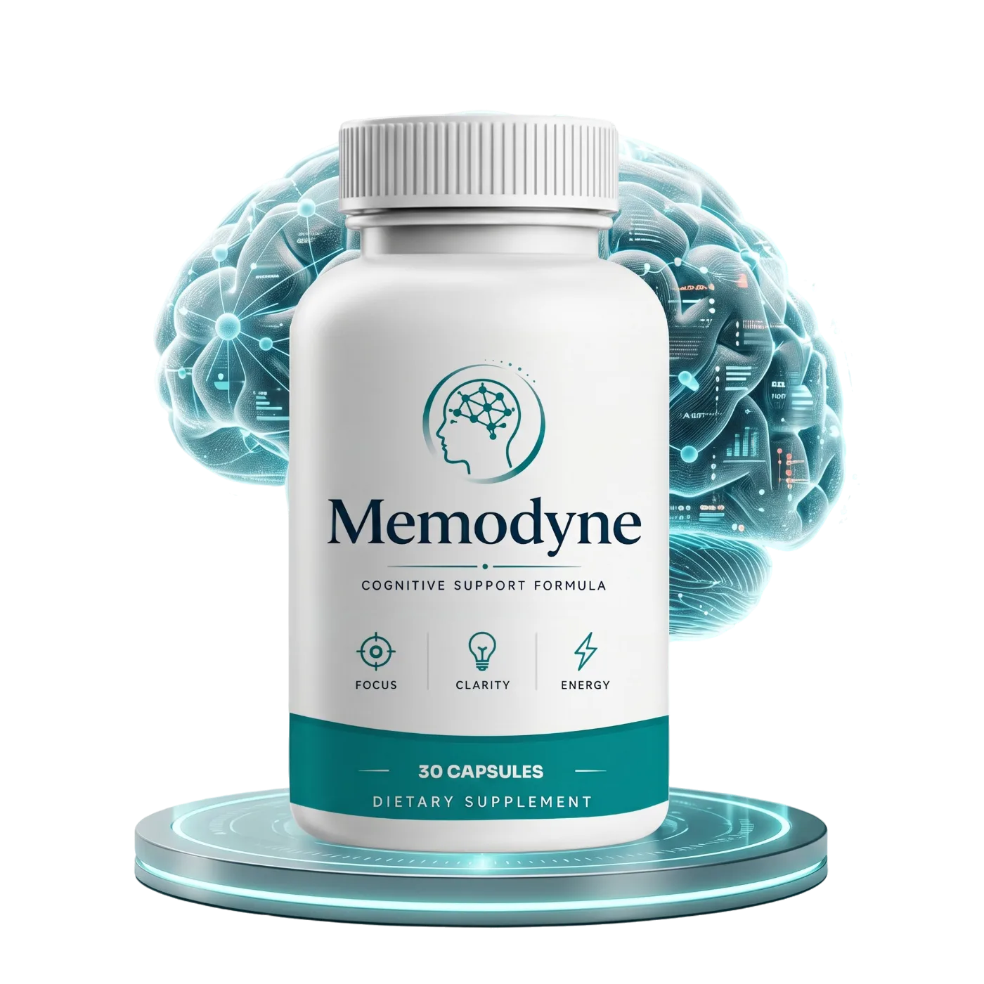 Memodyne memory and focus support capsules